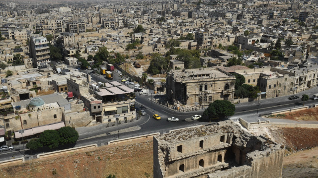 Cette photo montre une vue de la ville d'Alep, au nord de la Syrie, le 10 septembre 2024.