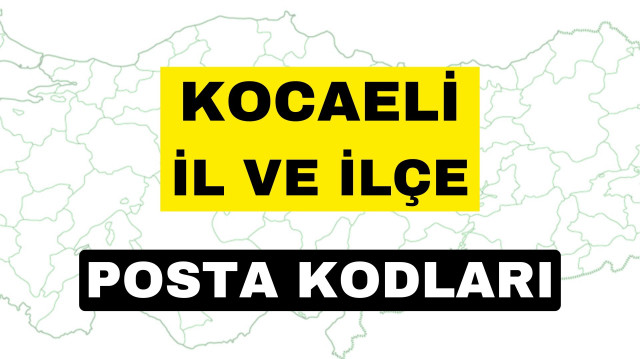 Kocaeli posta kodları