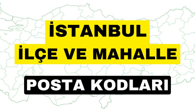 İstanbul posta kodu