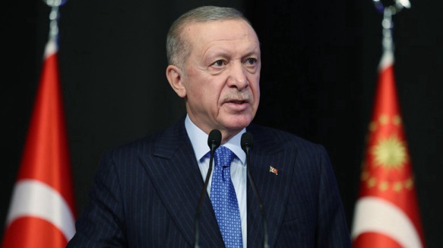 Le Président turc, Recep Tayyip Erdoğan, a participé à la réunion des présidents provinciaux de l'AK Parti, organisée au centre des congrès du parti à Ankara, en Türkiye, le 10 décembre 2024.