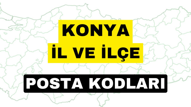 Konya posta kodu