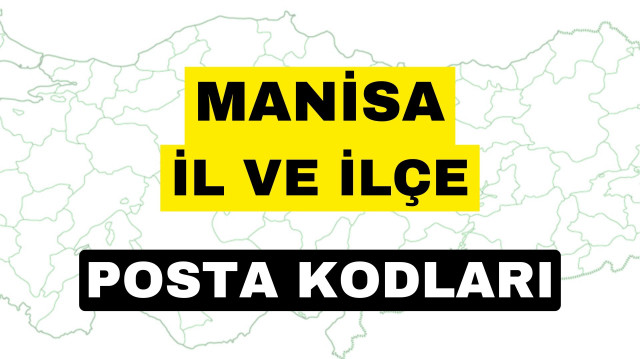 Manisa posta kodu