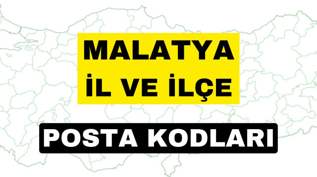 Malatya posta kodu