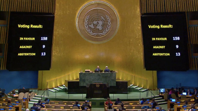 Le Hamas se réjouit du vote de l'ONU pour un cessez-le-feu immédiat à Gaza, le 12 décembre 2024.