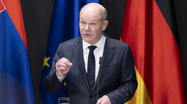 Le chancelier fédéral d'Allemagne, Olaf Scholz.