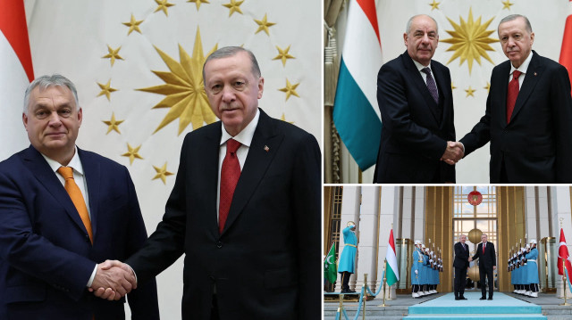 Cumhurbaşkanı Erdoğan, Macaristan Cumhurbaşkanı Sulyok ve Başbakan Orban'ı kabul etti.