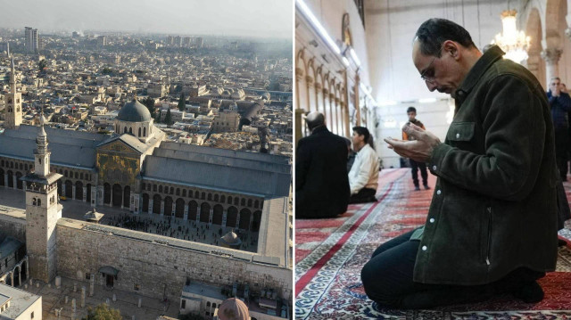 MİT Başkanı İbrahim Kalın Şam'ın özgürleştirilmesinin ardından Emevi Camii'nde namaz kıldı.