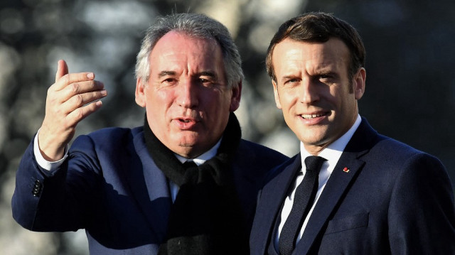 Le nouveau Premier ministre français, François Bayrou et le président français, Emmanuel Macron.