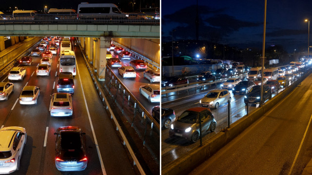 İstanbul'da haftanın ilk iş gününde trafik yoğunluğu yaşanıyor. 