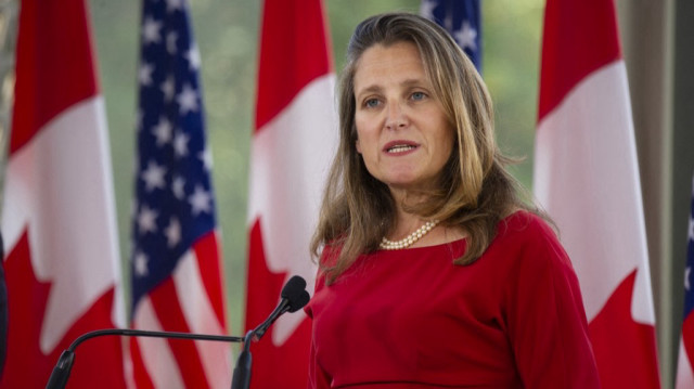 La vice-Première ministre démissionnaire du Canada, Chrystia Freeland.