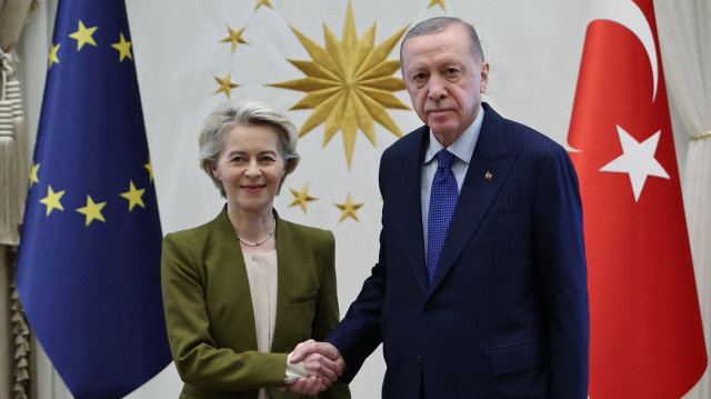 Cumhurbaşkanı Erdoğan, AB Komisyonu Başkanı Ursula von der Leyen ile bir araya geldi. 