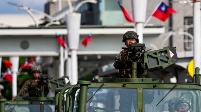 Des véhicules militaires du Taïwan.
