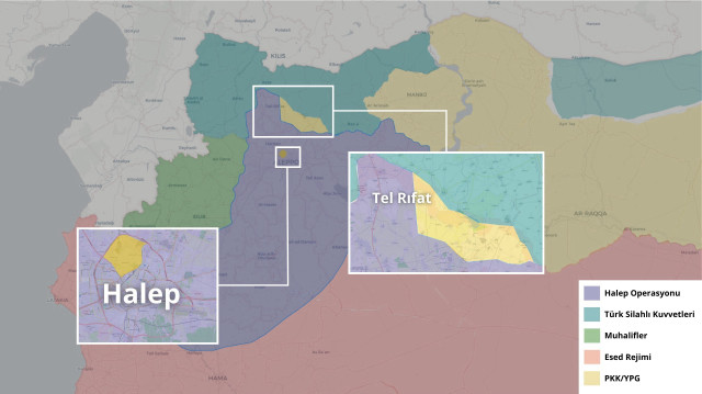 2 Aralık 2024 / 09.30 itibarıyla güncel operasyon haritası.