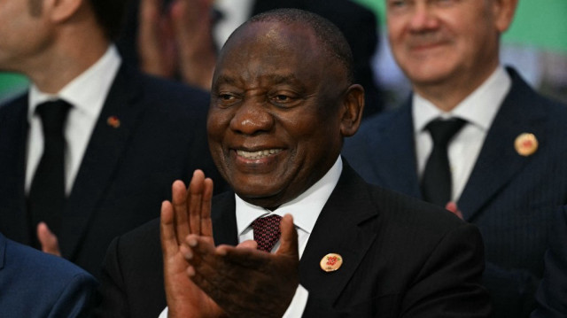 Le Président de l'Afrique du Sud, Cyril Ramaphosa.