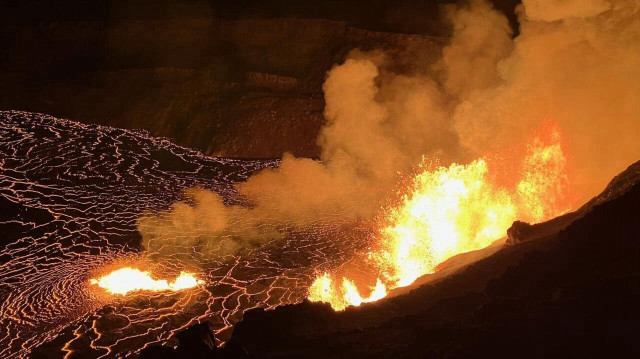 На Гавайях произошло извержение вулкана.