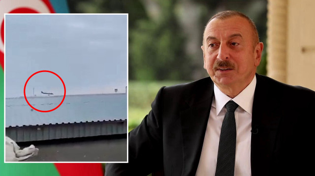 Azerbaycan Cumhurbaşkanı Aliyev'den uçak kazasında hayatını kaybedenler için taziye mesajı