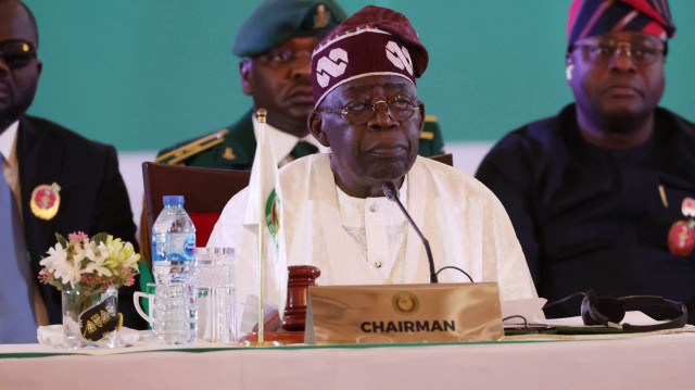 Le président du Nigeria et de la CEDEAO, Bola Ahmed Tinubu, lors de la 66e session ordinaire de l'Autorité des chefs d'État et de gouvernement de la CEDEAO, à Abuja, le 15 décembre 2024.