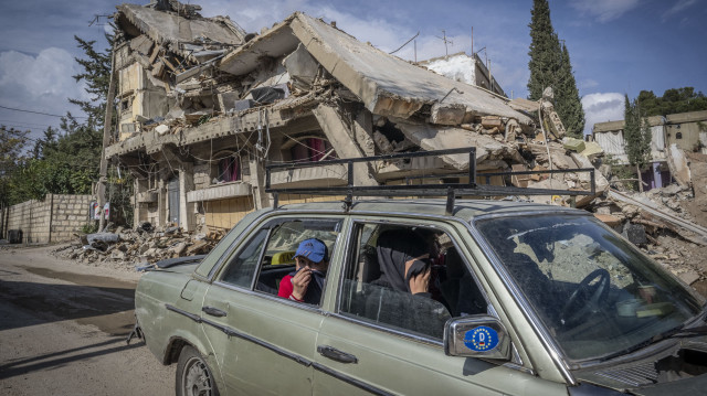 Batiments endommagés par des frappes israéliennes dans la ville de Baalbek, au Liban, le 2 novembre 2024.