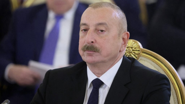 Le président de l'Azerbaïdjan, Ilham Aliyev, assiste à une réunion du Conseil économique suprême eurasien au Kremlin, à Moscou, le 25 mai 2023.