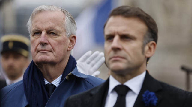 Le Premier ministre français Michel Barnier et le président de la République française, Emmanuel Macron.