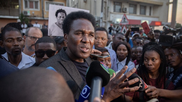 Venancio Mondlane, candidat de l'opposition à la présidence pour le "Parti optimiste pour le développement du Mozambique".