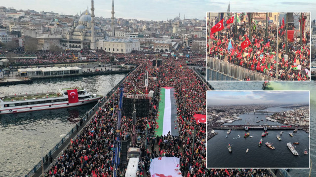 Geçtiğimiz yılda olduğu gibi bu yıl da binlerce kişi Gazze için Galata Köprüsü'nde buluşacak.