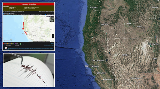ABD'nin San Francisco şehri açıklarından meydana gelen 7 büyüklüğündeki deprem sonrası tsunami uyarısı yapıldı.