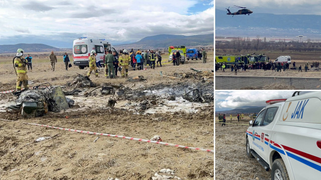 Keçiborlu ilçe merkezinde bir akaryakıt istasyonunun yanına askeri helikopter düştü.