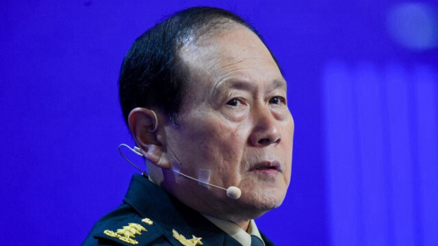 Le ministre chinois de la défense, Wei Fenghe, participant au sommet du dialogue Shangri-La à Singapour, le 12 juin 2022.