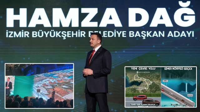 İzmir adayı Hamza Dağ'ın proje tanıtım toplantısı.
