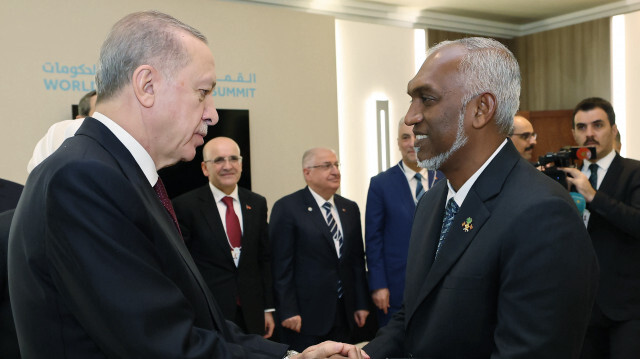 Cumhurbaşkanı Recep Tayyip Erdoğan ve Maldivler Cumhurbaşkanı 