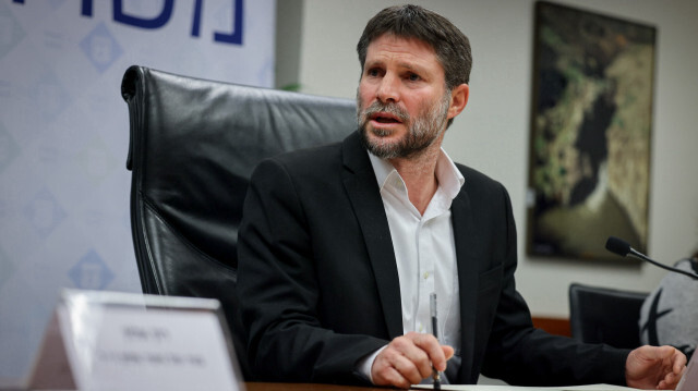 İsrail Maliye Bakanı aşırı sağcı Bezalel Smotrich.