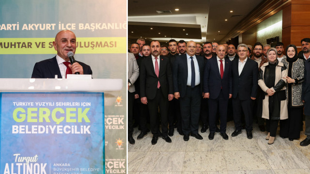 Turgut Altınok, AK Parti Akyurt İlçe Başkanlığı tarafından düzenlenen programda muhtar ve sivil toplum kuruluşları üyeleri ile bir araya geldi.