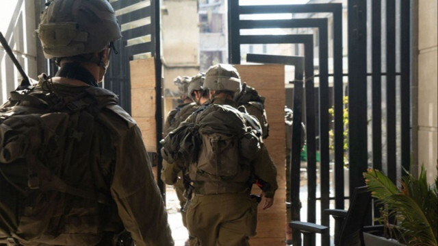 Des soldats de l'armée d'occupation israélienne dans la bande de Gaza, 15 février 2024.