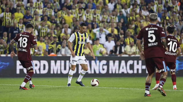 Fenerbahçe-Trabzonspor karşılaşmasından bir kare
