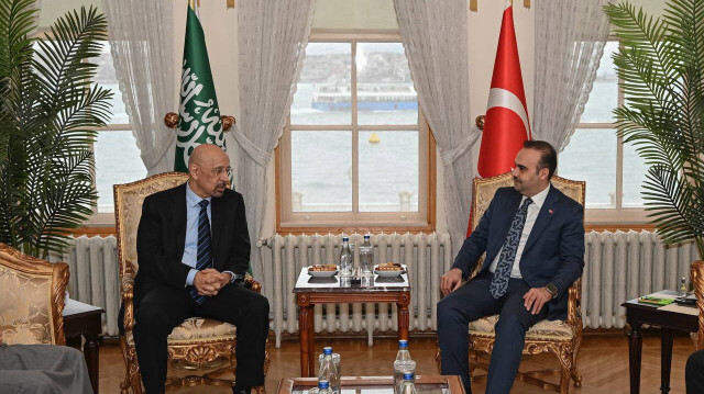 Sanayi ve Teknoloji Bakanı Mehmet Fatih Kacır ve Suudi Arabistan Yatırım Bakanı Khalid A. Al-Falih