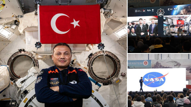 Türk astronot Alper Gezeravcı.
