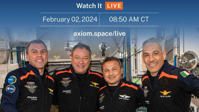 L'équipage de la mission spatiale Axiom-3 (Ax-3) devrait quitter l'ISS samedi à 06 h 00 du matin (11 h 00 GMT) et le voyage de retour vers la Terre devrait durer 12 heures.