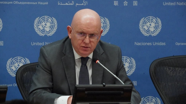 Le représentant permanent de la Fédération de Russie auprès des Nations Unies, Vassili Nebenzia.