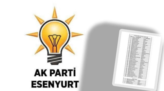 AK Parti Esenyurt Belediye meclis üyeleri aday listesi