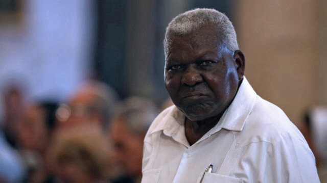 Le président de l'Assemblée nationale de Cuba, Esteban Lazo, à la cathédrale de La Havane, le 28 juillet 2019.