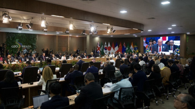 La réunion des ministres des Affaires étrangères du G20 à Rio de Janeiro, au Brésil, le 21 février 2024. 