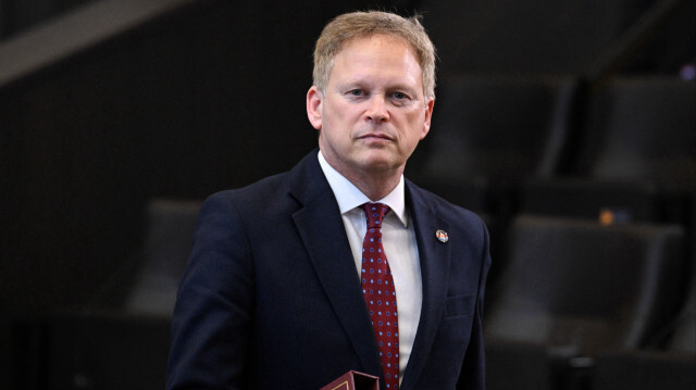 Le ministre britannique de la Défense, Grant Shapps, participant au Conseil des ministres de la Défense de l'OTAN et de l'Ukraine au siège de l'OTAN à Bruxelles, le 15 février 2024.
