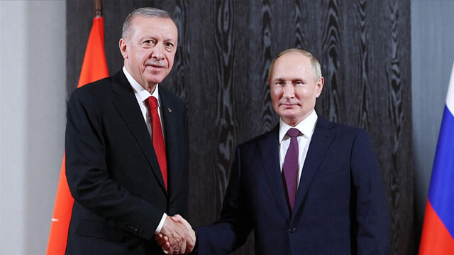 Cumhurbaşkanı  Recep Tayyip Erdoğan ve Rusya Devlet Başkanı Vladimir Putin