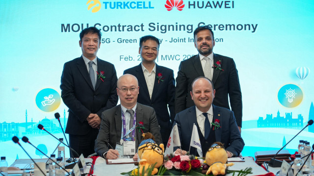 Turkcell ve Huawei, Mobil Dünya Kongresi’nde üç alanda iş birliği protokolü imzaladı.