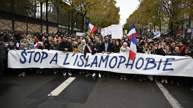 Manifestation contre l'islamophobie, à Paris, le 10 novembre 2019.