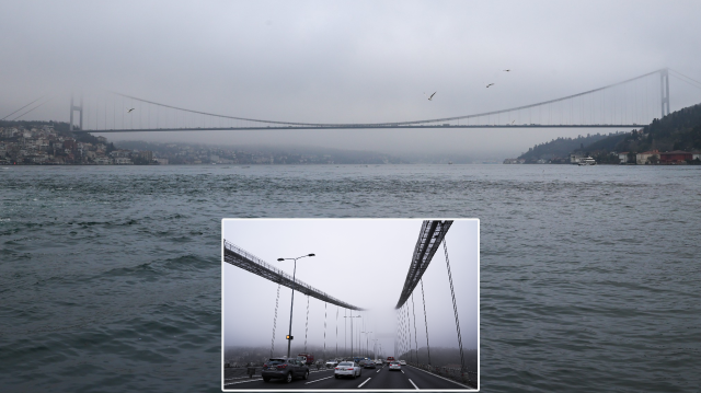 İstanbul Boğazı ve çevresinde sisli hava etkili oldu