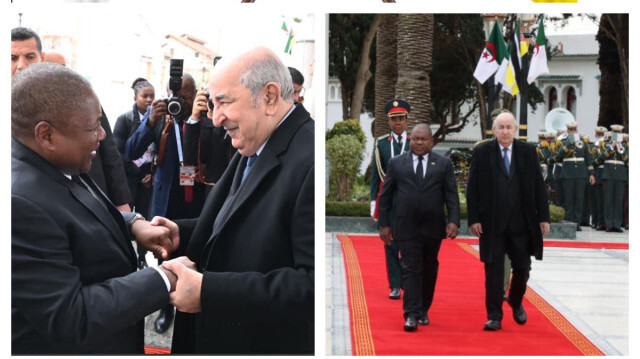 Le Président Tebboune a reçu son homologue du Filipe Jacinto Nyusi, qui effectue une visite d'amitié et de travail en Algérie, le 29 février 2024. 