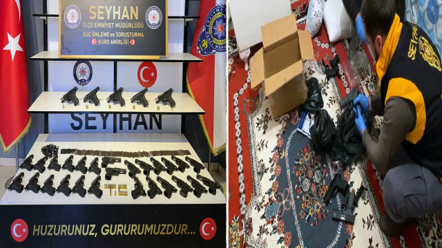 Adana'da silah ve mühimmat ticareti yapan zanlıya operasyon