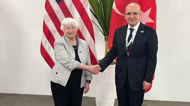 Hazine ve Maliye Bakanı Mehmet Şimşek, ABD Hazine Bakanı Janet Yellen ile görüştü.